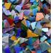 Lanyani Glass Mosaics Pieces Stained Glass  Assorted Colors and Shapes  1kg/35 Ounce