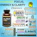 Peak Performance Alpha Day Nootropic Energy Supplement - 60 Capsules | Brain Booster, Immune Support, Focus, Concentration, Memory | Gluten & GMO Free - Buy Online on GoSupps.com