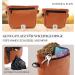 Heimatpfoten Leather Imitation Dog Feeding Bags - One-Hand Magnetic Closure | Cognac Brown - Buy Online on GoSupps.com