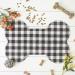 DII Braided Pet Mat Collection - 100% Cotton, Heart & Bone Shape, Navy Purrfect Black/White Buffalo Check - Buy Online on GoSupps.com