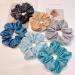 6-Piece Satin Silk Hair Scrunchies Set - Big Hair Ties Ponytail Holders, No Damage - Buy Online on GoSupps.com