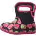 BOGS Baby Wellington Boots Plum Flower Stripe 71565 | Size UK 3-8 / 7 M US Child | Owls Print Black Multi - Buy Online on GoSupps.com