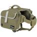 PETAMI Hundred sack for medium -sized dogs to wear dog saddle bag for dogs vest dog sac for travel (olive green large) Large olive canvas