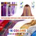 16 Color Fairy Hair Tinsel Kit - 3200 Strands, 47 Inch Extensions with Glitter, Micro Beads, and Crochet Tools for Women & Girls - Buy Online on GoSupps.com