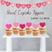 PRECUT Pink Love Heart Cupcake Toppers Valentines Day Edible Cake Topper Edible Valentine Cake Decorations Proposal Decorations Engagement Cake Decoration Anniversary Cake Toppers (24) - Buy Online on GoSupps.com