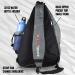 Disc Golf Slinger Bag | Holds 6-12 Discs | Multiple Colors - Black - Buy Online on GoSupps.com