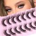 JIMIRE Cat Eye False Eyelashes Fluffy Fake Lashes Natural Look Like Eyelash Extensions Wispy Fox Eye Eyelashes 16MM Russian Strip False Lashes 7 Pairs Pack - Buy Online on GoSupps.com