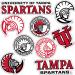 The University of Tampa Sticker UT Spartans Stickers Vinyl Decals Laptop Water Bottle Car Scrapbook T2 (Type 2)