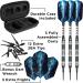 Viper Astro 80% Tungsten Soft Tip Darts 18g with Case - Green Rings - Buy Online on GoSupps.com