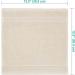 East'N Blue Lara Turkish Cotton Washcloths - Quick Dry, Extra Soft & Absorbent - 4 Pack Set (Beige) - Buy Online on GoSupps.com