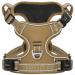 Heele dog crockery dog harness for small dogs release on the neck front back clips. Dog harness adjustable reflective anti-pull dog harness with padded handle khaki xs xs-breast size: 33-43cm uni-khaki