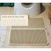 Premium XL Beige Cat Litter Mat - Double Layer Scatter Control & Waterproof - Buy Online on GoSupps.com