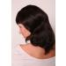 Undyed Dark Brown Human Hair Wig | Shoulder Length Straight Wig with Bangs | Color Code 0 - Shop Now! - Buy Online on GoSupps.com