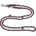 Adjustable Dog Linen Leash for Large Dogs (Up to 80 kg) - Durable 5m Guide in Ohio Black-Silver-Red | Perfect for International Shipping - Buy Online on GoSupps.com