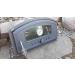 Premium Cast Iron BBQ Rolling Pizza Oven Door 490x280 with Glass & Thermometer - Ideal Bread Oven Accessory - Buy Online on GoSupps.com