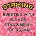 Striking Popping Candy Strip Strawberry Flavour 15g (Pack of 2) Strawberry Small - Buy Online on GoSupps.com
