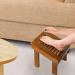 Utoplike Teak Wood Shower Foot Stool for Shaving Legs Sturdy Shower Foot Rest for Shower Shaving Wooden Shower Foot Step for Bathroom - Buy Online on GoSupps.com