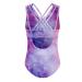 Arshiner Girls' Gymnastic Leotards Ballet Dance Crisscross Straps Sleeveless Tank One Piece Outfit Purple Sky 5-6 Years