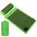Fitem - acupressure mat with pillow - massage - relieves back and neck pain - sciatica - relaxation and reduces insomnia green -black
