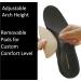 FootChair Orthotics with Adjustable Arch Height Pads | Relieve Plantar Fasciitis & Foot Pain | Women's 11-12.5 & Men's 9-10.5 - International Shipping Available - Buy Online on GoSupps.com