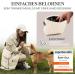 Heimatpfoten Dog Food Bag - Imitation Leather Walking Bag with Magnetic Closure - One-Handed Dog Treat Holder in Cream - International Shipping Available - Buy Online on GoSupps.com