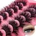 Buy Cat-Eye 20mm Mink Lashes | 3D Curly Fox Eye False Eyelashes - 7 Pairs Pack (TF29) for Dramatic Volume - Buy Online on GoSupps.com
