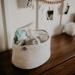 Parker Baby Rope Diaper Caddy Organizer - Nursery Storage Bin and Car Organizer for Diapers and Baby Wipes - White - Buy Online on GoSupps.com
