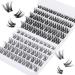 TOOCHUNAG Individual CC Curl Lash Clusters - 2 Styles for Natural Volume | DIY Soft Eyelash Extensions - 23G-Natural - Buy Online on GoSupps.com