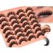 14 Pairs Eyelashes D Curl Russian Strip Lashes Wispy False Eyelashes Fluffy Eye Lashes Thick Fake Lashes 16mm Strip Lashes by Goddvenus Full strip lash