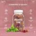 Chicory Root Inulin Prebiotic Fibre Gummies - 60 Vegan Gummies - BlackBerry, Strawberry & Peach Flavour - Kosher Halal - 3g - Buy Online on GoSupps.com
