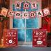 3 Pieces Hot Cocoa Bar Kit Includes 1 Hot Cocoa Banner 2 Hot Chocolate Bar Sign Hot Cocoa Bar Accessories for Christmas Winter Holiday Birthday Baby Shower Party Its Cold Outside Decorations - Buy Online on GoSupps.com