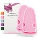 Lowell 2 pieces of peeling glove body hammam glove peeling for body and face glove peeling exfoliating gloves body scrub bonus peeling guide and 2 suction cups pink pink/pink