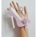 18th Pink and White Birthday Cake Decoration Shoe with Feathers and Crystal Flower Embellishments and Diamante Number Non- Edible (pink white feather 18) - Buy Online on GoSupps.com
