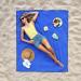 CGEAR Sandlite Beach Mat - Sand-Free, Multi-Use Camping and Picnic Blanket - Sky Blue (Medium) - Buy Online on GoSupps.com