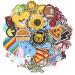 60Pcs Random Assorted Iron on Patches Cute Sew on/Iron on Embroidered Applique Patches for Jackets Hats Backpacks Jeans DIY Accessories 1.Random 60Pcs