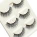 3 Pairs Long Cross False Eyelashes | Natural 3D Fake Thick Black Eye Lashes by Icycheer - Buy Online on GoSupps.com
