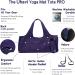 Uhawi Large Purple Yoga Mat Bag with 4 Pockets and Carrying Strap - Lightweight & Durable - Buy Online on GoSupps.com