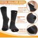 Welwoos 3 Pairs ThermoSocks for Men | Warm Thick Winter Ski Socks | Breathable Outdoor Socks 36-42 | Blue Gray Stripes - Buy Online on GoSupps.com