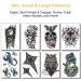 Realistic Temporary Tattoos for Men - Fake Half Arm Sleeves for Arms, Shoulders, Back, and Legs - Waterproof Transfers - 8 Sheets - Cross, Skull, Owl, Clock, Scorpion, Rose Designs - 8x6 Saturn - Buy Online on GoSupps.com