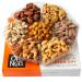 Oh! Nuts 7 Variety Roasted Salted Nuts Holiday Gift Basket - 1.8 LB Prime Gourmet Assortment Nuts Tray, Gift Ideas for Birthday, Anniversary, Corporate for Men and Women 1.8 Pound (Pack of 1)