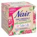 Nair - Oriental wax with sugar with rose extract 100% natural origin without dyes or perfume with reusable stripes flushing pot with 350 ml