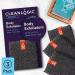 Cleanlogic Detoxify Charcoal Infused Exfoliating Body Scrubber - 3 Pack - Buy Online on GoSupps.com