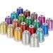 New brothread 20 Assorted Colors Metallic Embroidery Machine Thread Kit 500M (550Y) Each Spool for Computerized Embroidery and Decorative Sewing 20 Metallic Colors