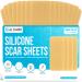 JJ CARE Silicone Scar Sheets (1.5" x 3") Medical Silicone Scar Removal Sheets [Pack of 15] Silicone Scar Strips for Scars, Keloid & Acne, 15 Reusable Scar Treatment Sheets for Burns & Surgery Scars