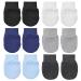 ASTER 6 Pairs Newborn Baby Mittens Infant Toddler Gloves Soft Cotton No Scratch Mittens for 0-6 Months Baby Boys Girls