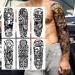 COKTAK 21 Sheets Greek Myth Black Temporary Tattoos - 8 Sheets Arm Sleeve for Men + 13 Sheets 3D Stickers - Buy Online on GoSupps.com