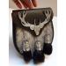 Scottish Kilt Semi Dress Sporran - Grey Goat Skin Stag Sporran Antique Unique Stag.450 (Light Grey) - Buy Online on GoSupps.com