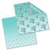 Microfiber cloths in a pack of 2 - glasses cleaning cloths with flamingo motif 20x20cm