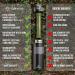 Survivo Stainless Steel Water Filter Bottle - 4000L Capacity for Camping Hiking & Travel | Outdoor Drinking Bottle with Integrated Water Filter - Buy Online on GoSupps.com