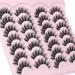Fluffy Mink Wispy False Eyelashes 14 Pairs - FANXITON Natural Lashes (6B) - 16mm - Buy Online on GoSupps.com